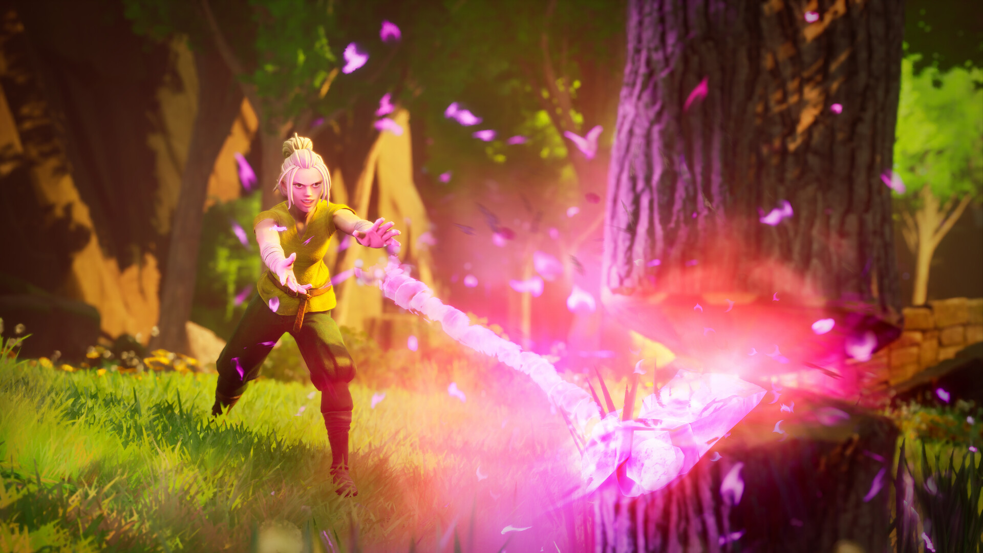 A survivor unleashes a burst of wild anima
